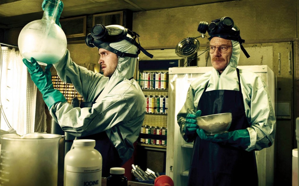 Jesse and Walt cooking