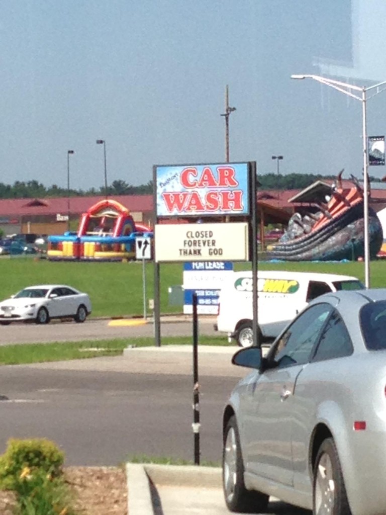 Car washed closed