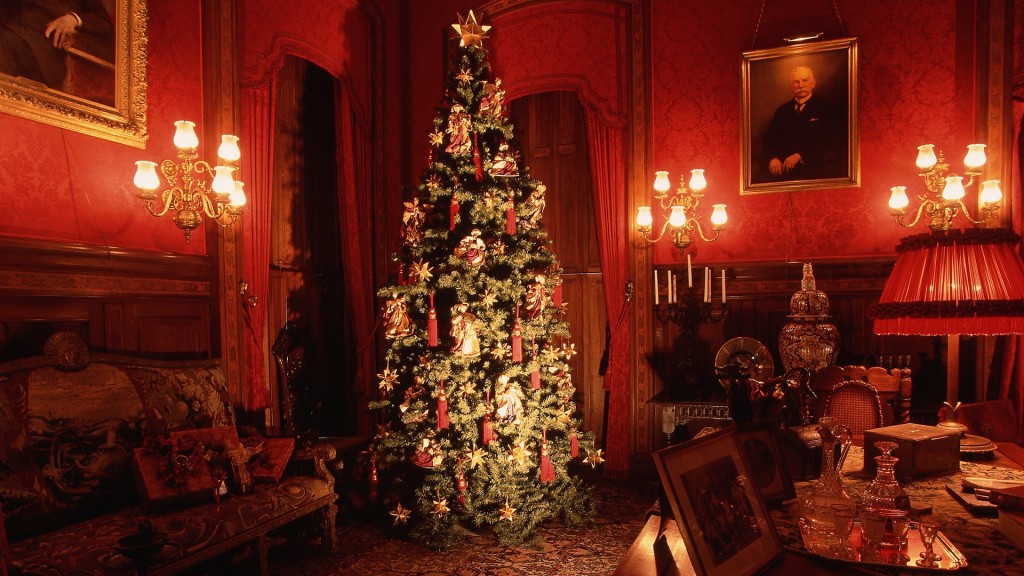Christmas tree in house